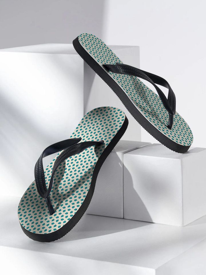 Blue Leaves Flip-Flops product image (2)