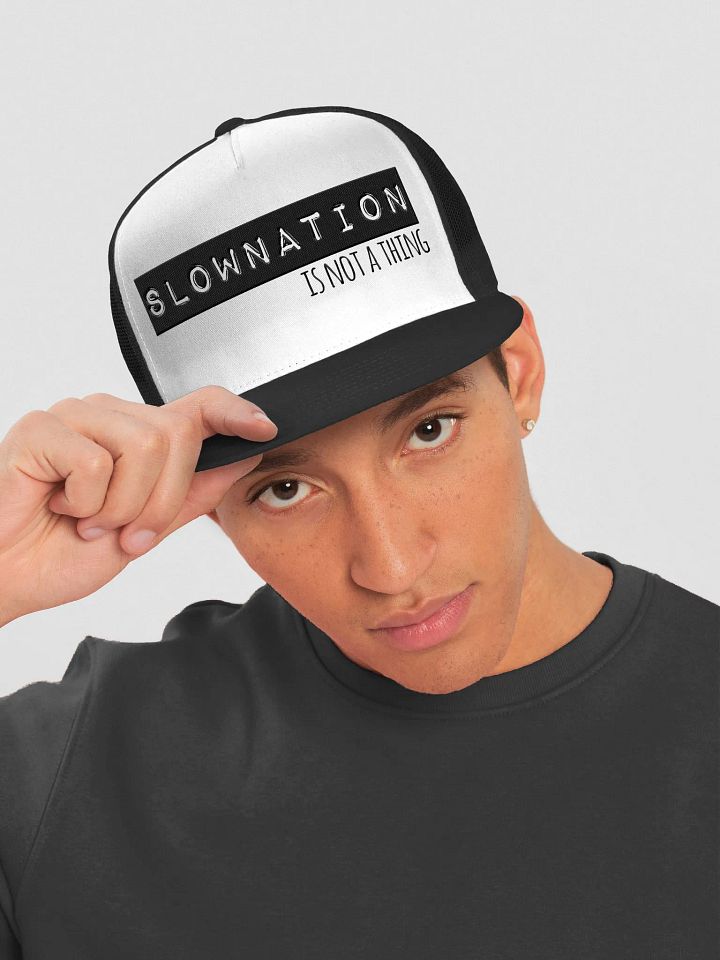 Slownation embroidered trucker hat product image (1)