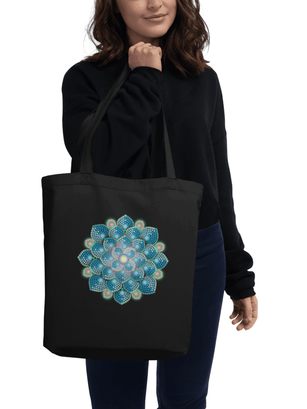 Summer Rain Mandala Eco-Friendly Organic Tote Bag product image (1)