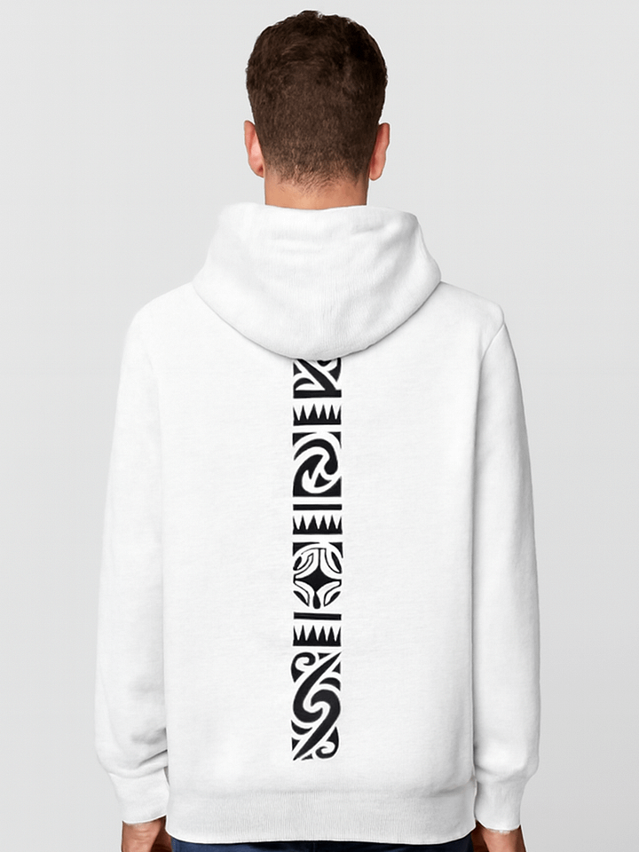 Vertical tribal stripe with geometric motifs Hoodie product image (1)