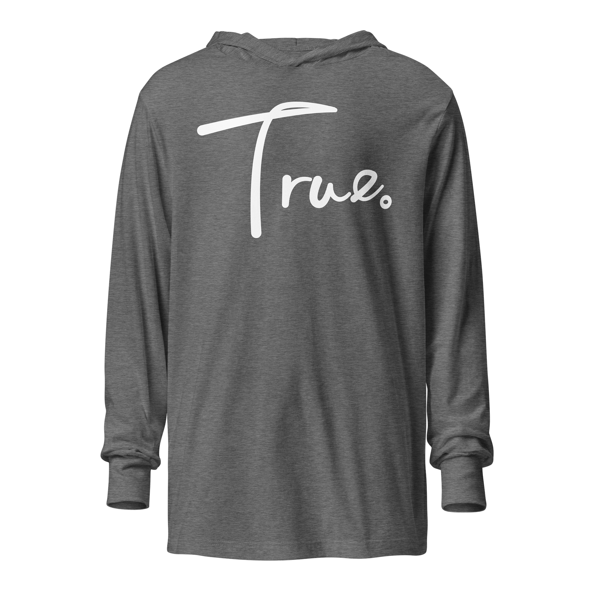 Frame Hooded Tee — in Grey Triblend + Whisper White (Unisex) product image (1)