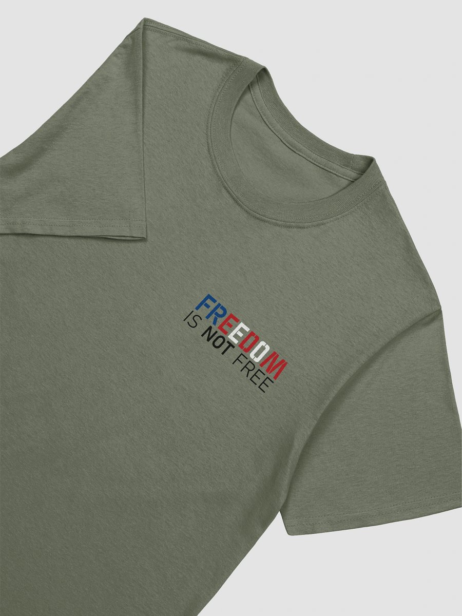 Freedom is NOT Free Unisex T-Shirt | RWB Black Text product image (4)