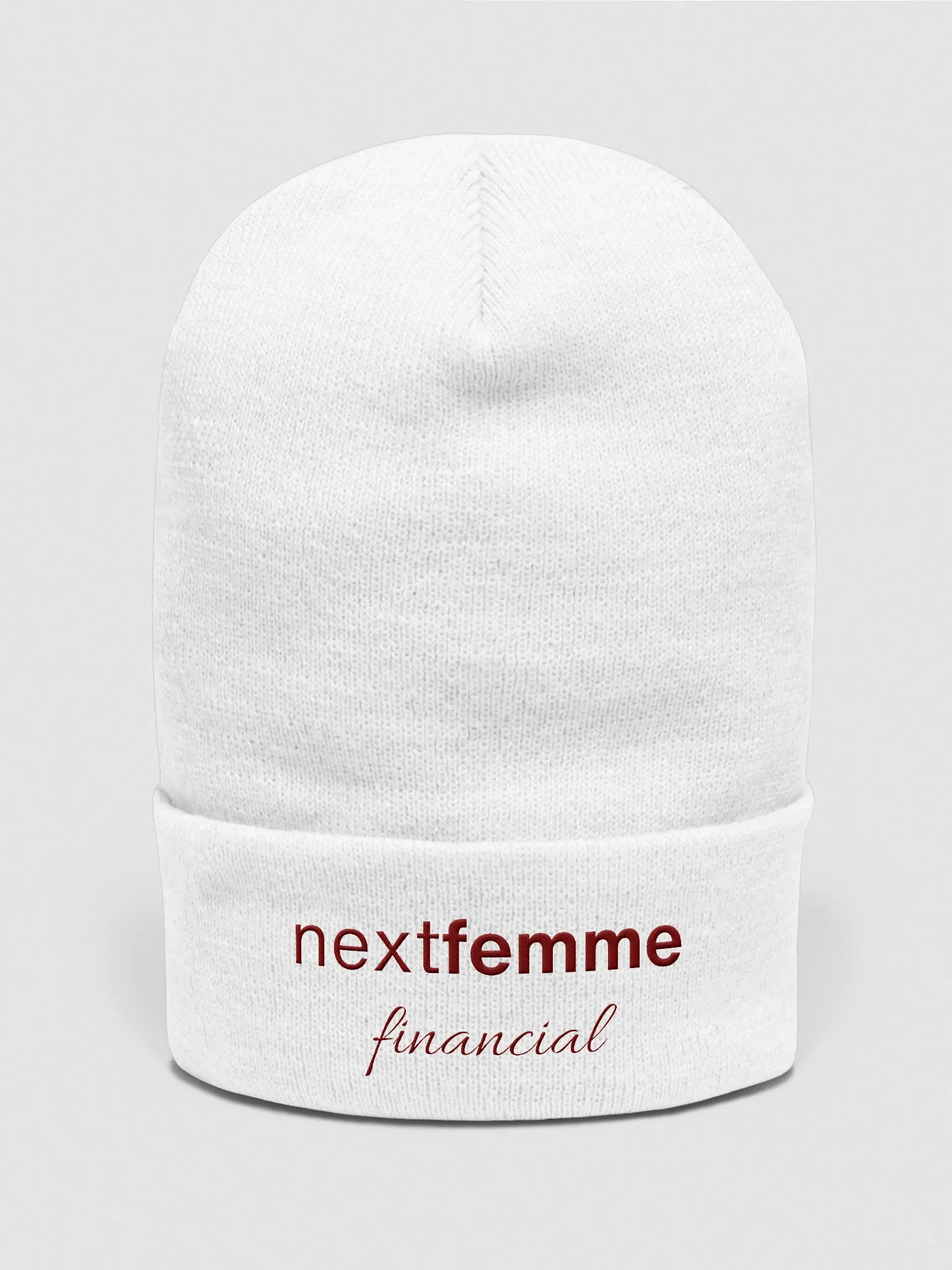 Next-Gen Cuffed Beanie with Maroon Logotype product image (1)