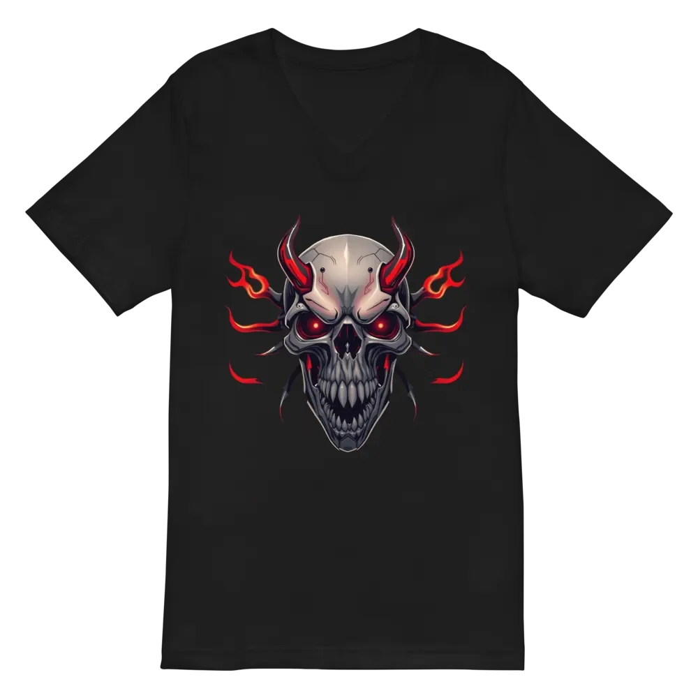 Inferno Skull V-Neck Tee Bella+Canvas (Men's) product image (2)