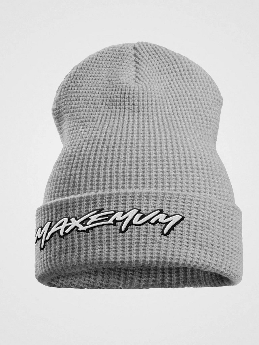 maxemum b/w embroidered waffle toque product image (5)