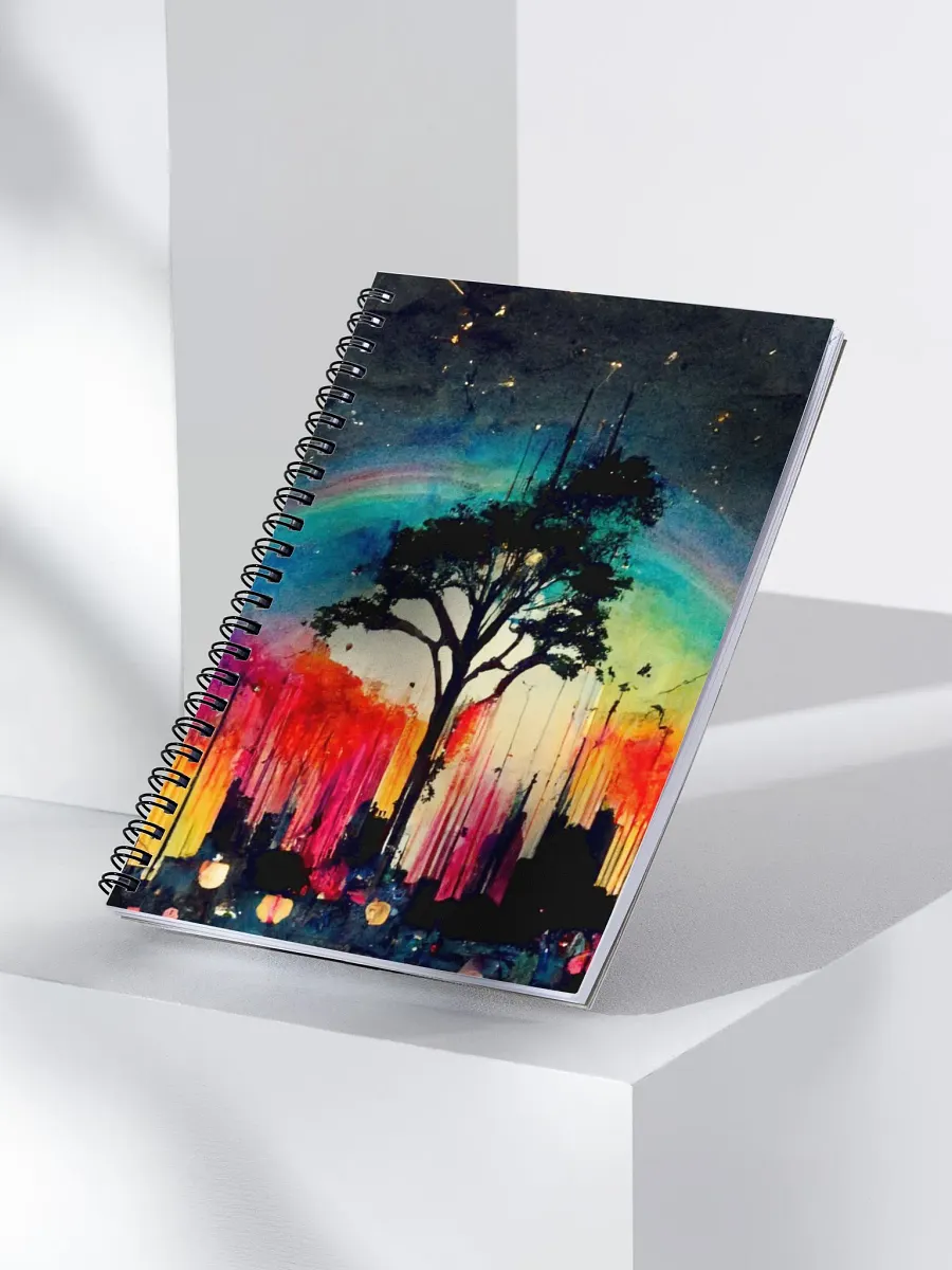 Rainbow Silhouette Spiral Notebook product image (3)