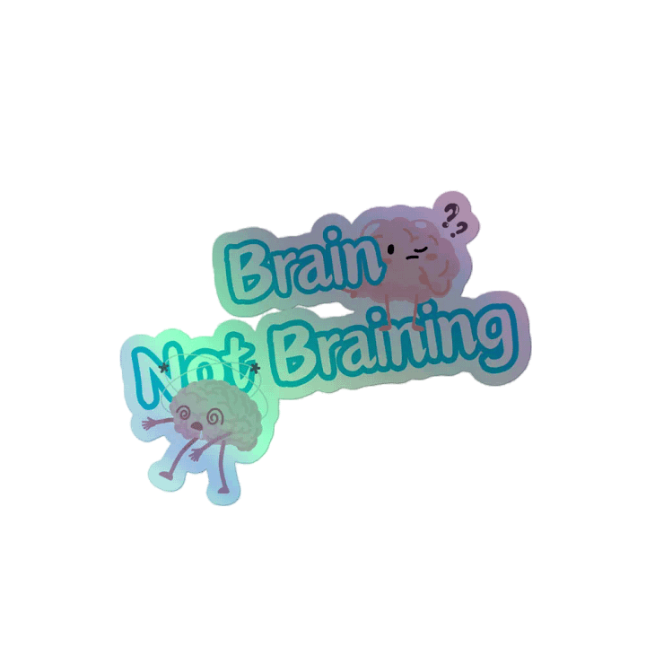 Whimsical Brain Not Braining Sticker Set product image (2)
