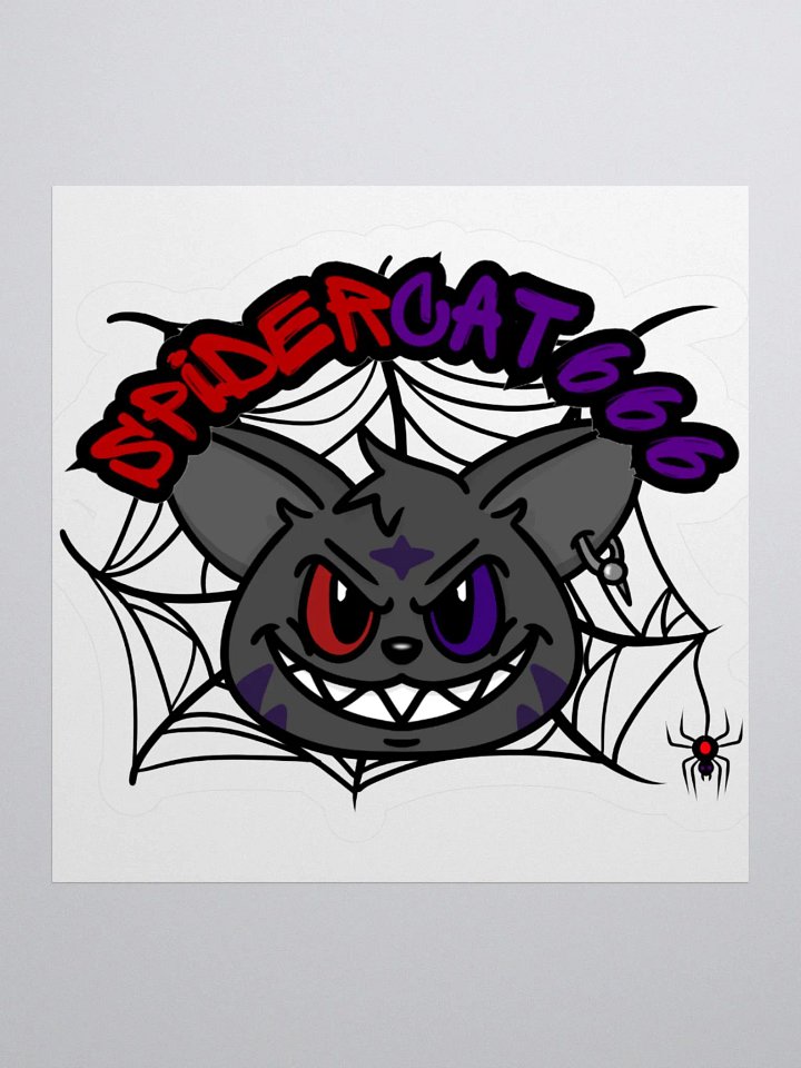 Spidercat666 2025 logo Sticker product image (2)