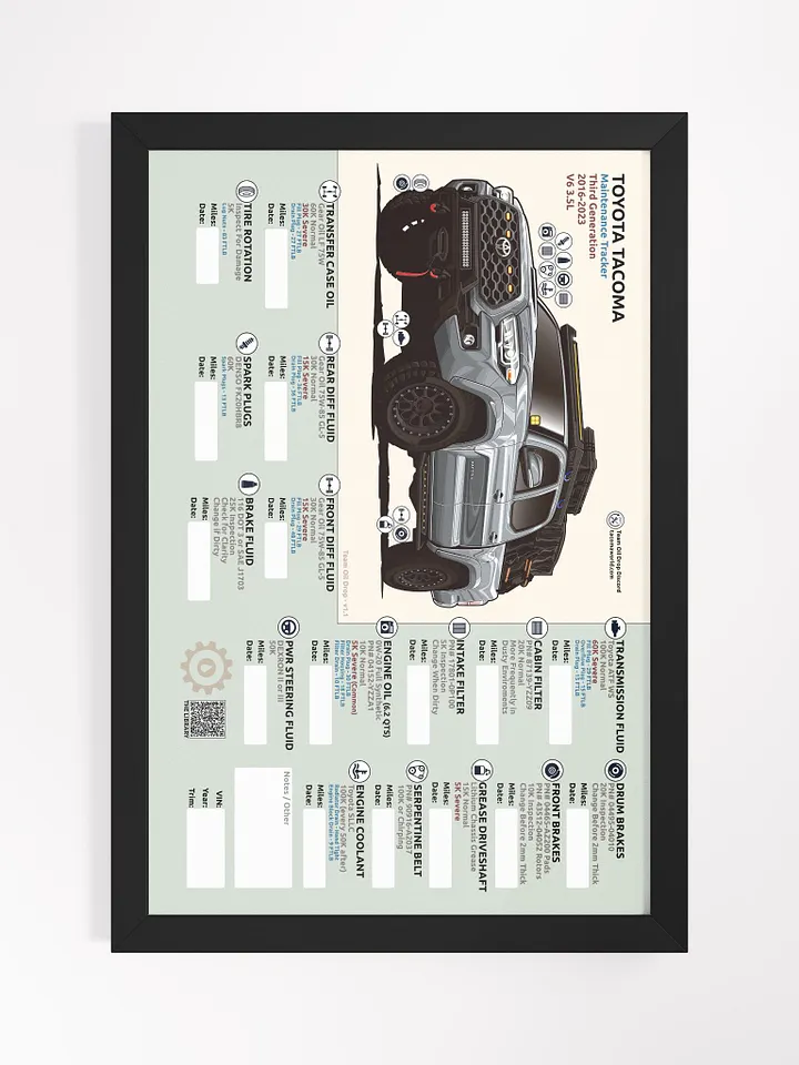 3RD GEN MAINTENANCE TRACKER V1.1 - Silver/Cement (Framed) product image (2)