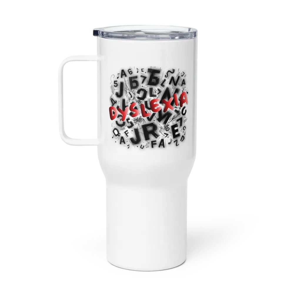 Dyslexia: My Letters Dance Travel Mug with a Handle product image (1)