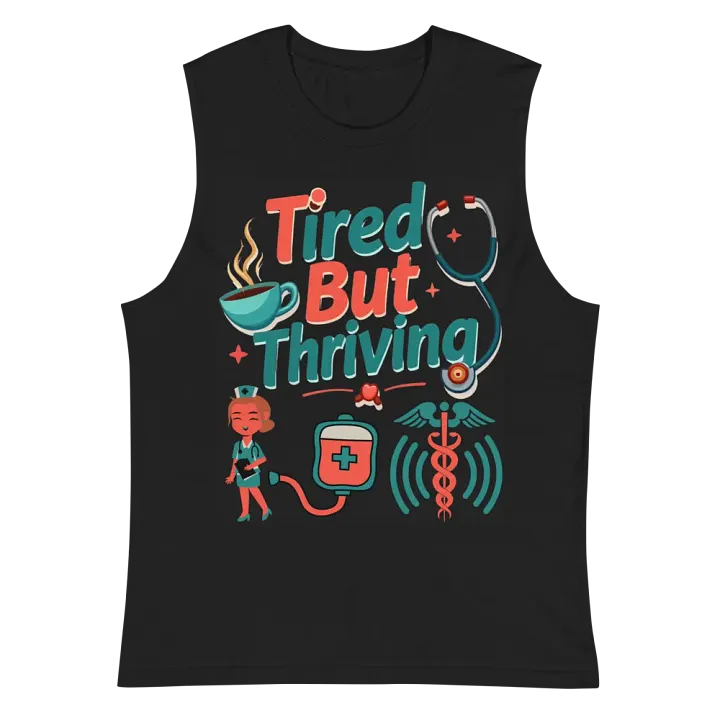 Thriving Nurse Muscle Tank product image (3)