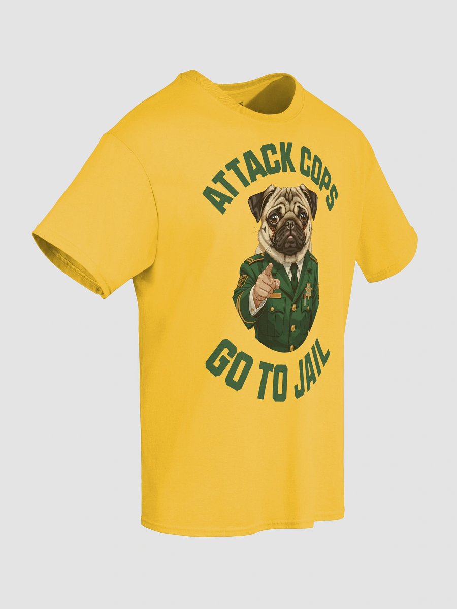 Unapologetic Truth: "Attack Cops Go to Jail" Tee - Green Ink product image (5)