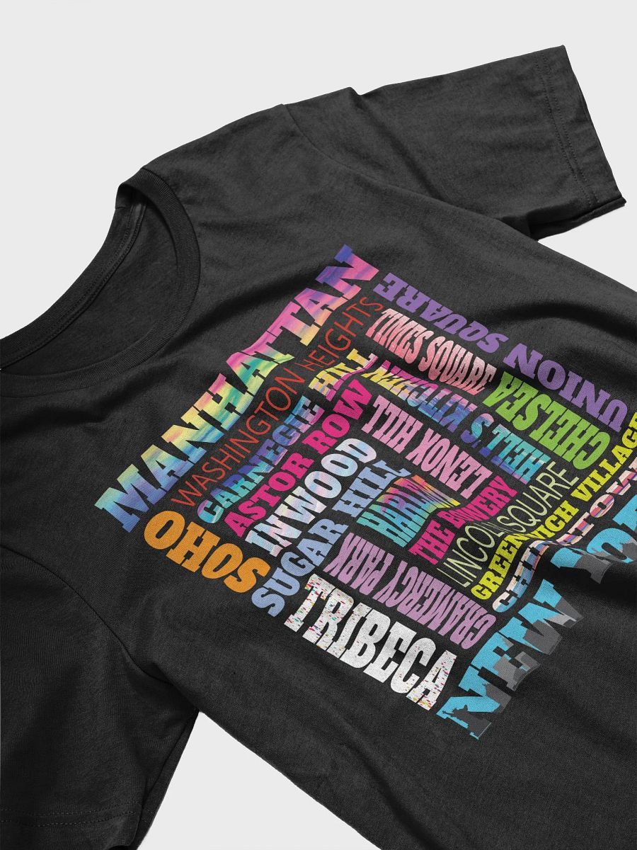 Manhattan New York Neighborhoods Skyline Big Apple NYC Borough Pride T-Shirt product image (4)