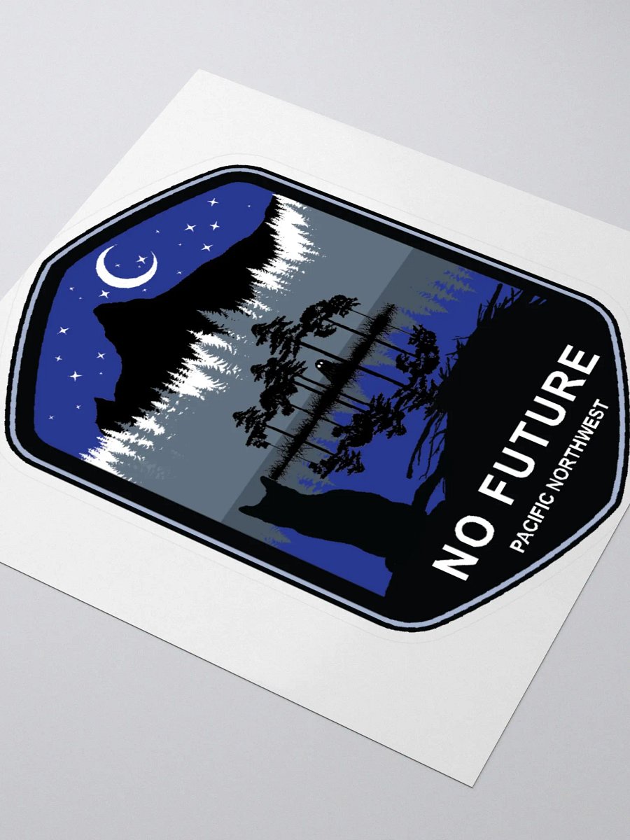 Cat under the Moon Sticker product image (3)