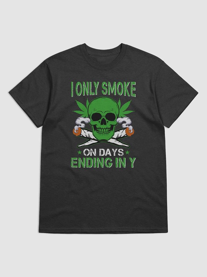 "I Only Smoke On Days Ending In Y" Funny T-Shirt product image (1)