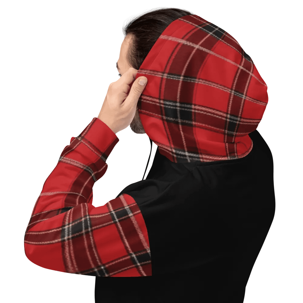 Red Tartan Brit Artz Hoodie product image (3)