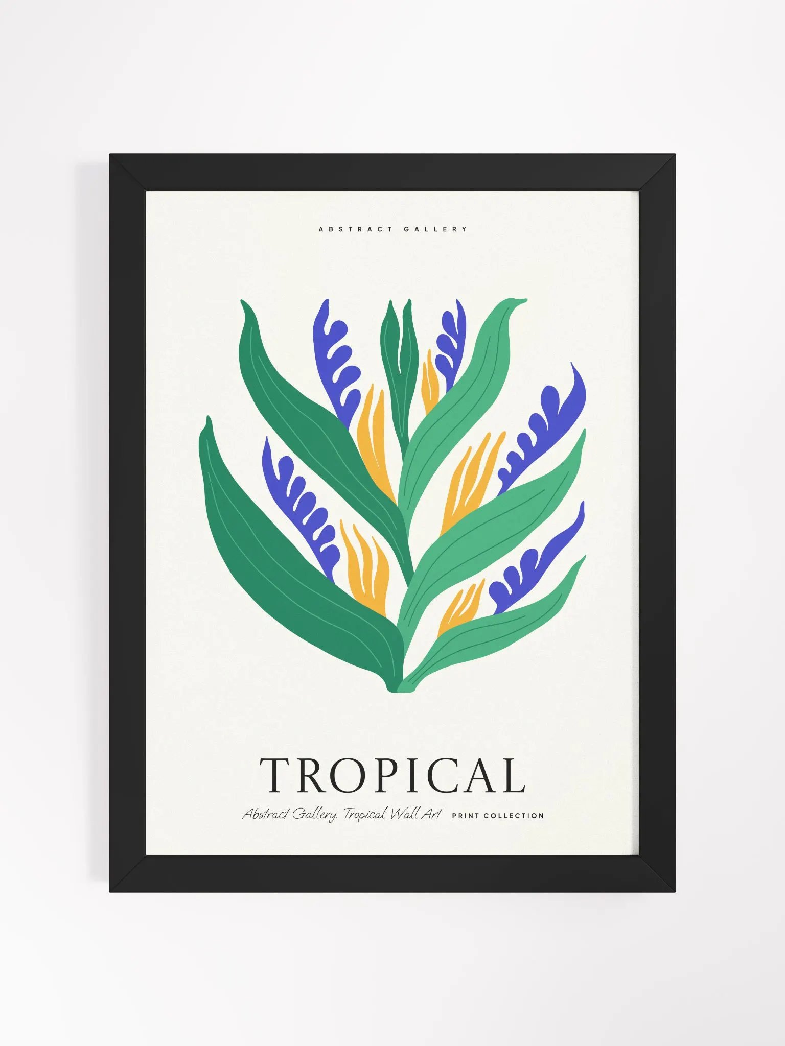 Tropical Leaf Dance - Framed Poster product image (1)