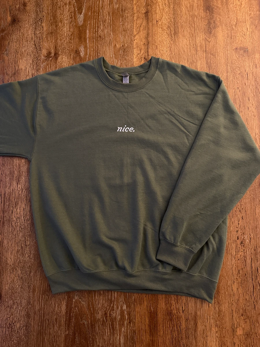 (LIMITED) Nice. Green Embroidered Crew product image (2)