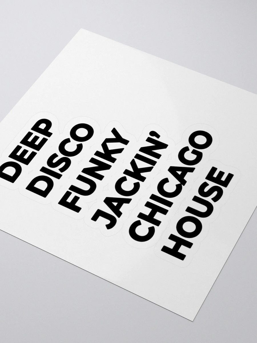 Flipside's Chicago House in Black Vinyl Kiss Cut Sticker Set product image (3)