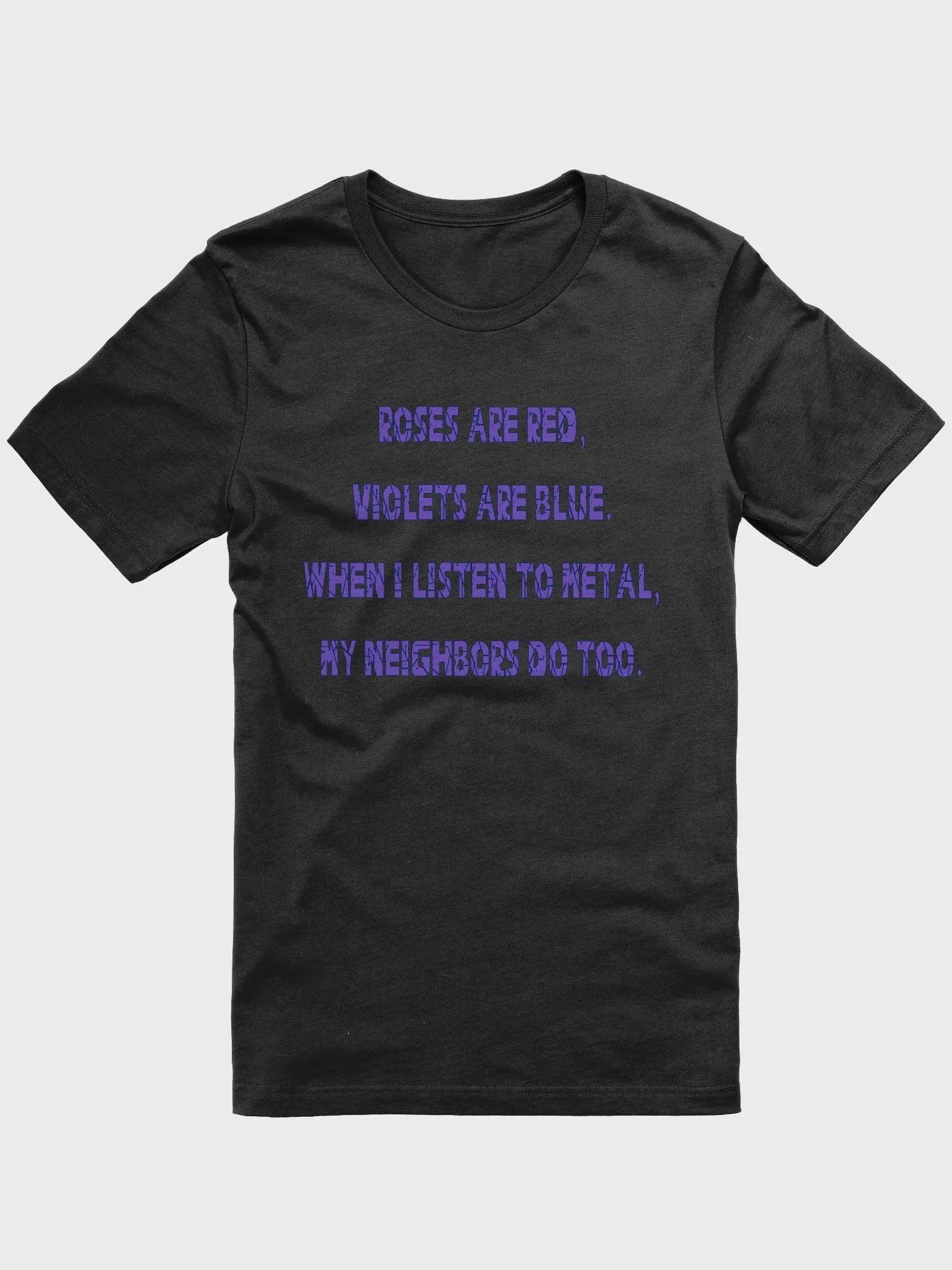 Roses Are Metal Straight-Side T-Shirt product image (1)