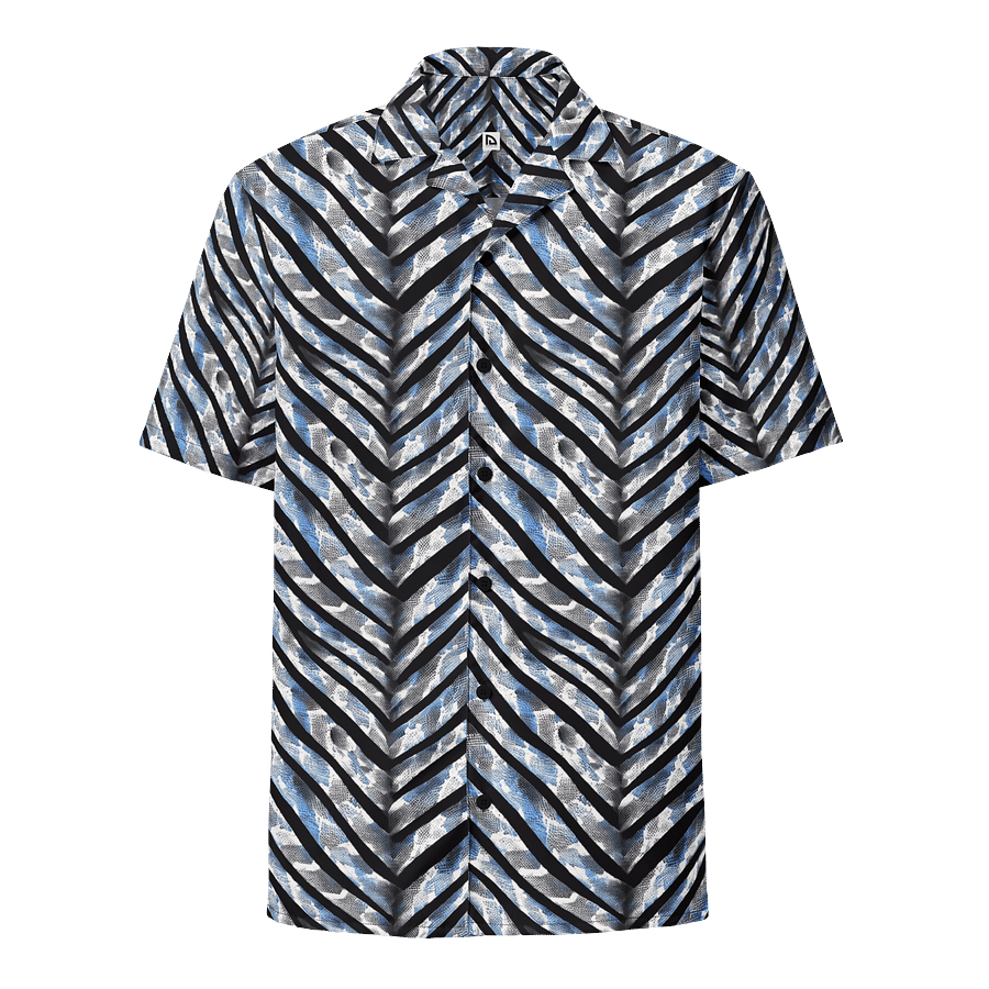 Blue Grey Snake Skin Hawaiian Shirt product image (1)