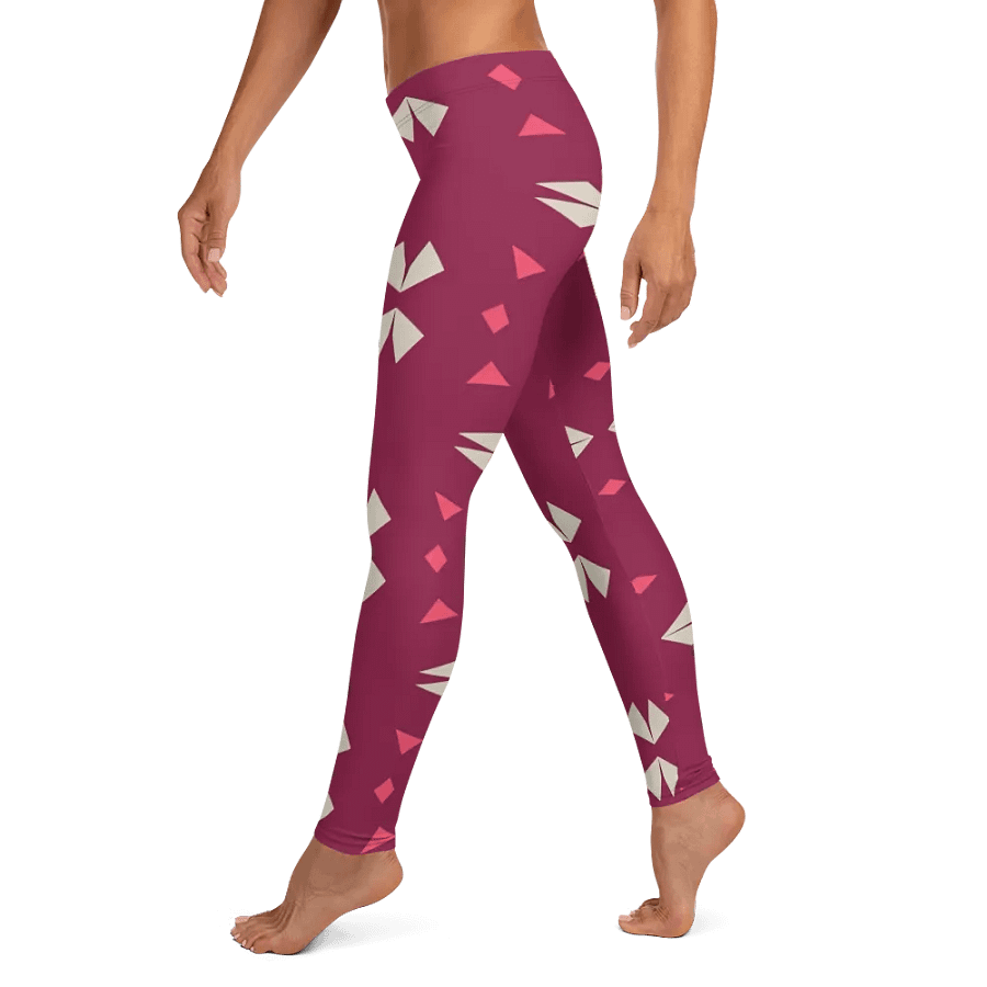 Kaleidoscopic Maroon All-Over Leggings product image (10)