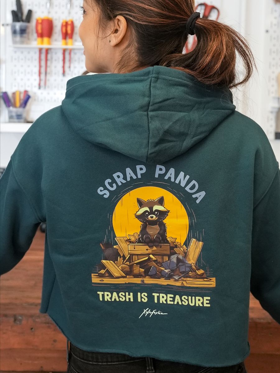 Cropped Scrap Panda Hoodie! product image (4)