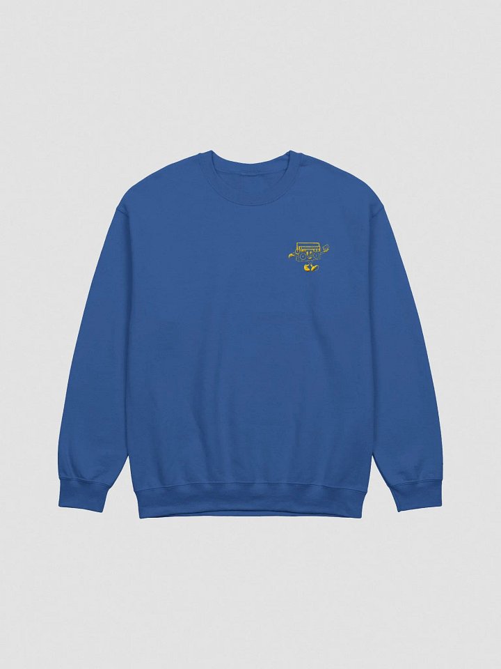 Mixie Embroidered Sweatshirt // Blue & Yellow product image (1)