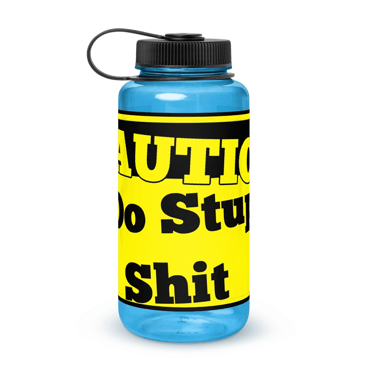 Caution I Do Stupid Shit Wide Mouth Water Bottle product image (3)