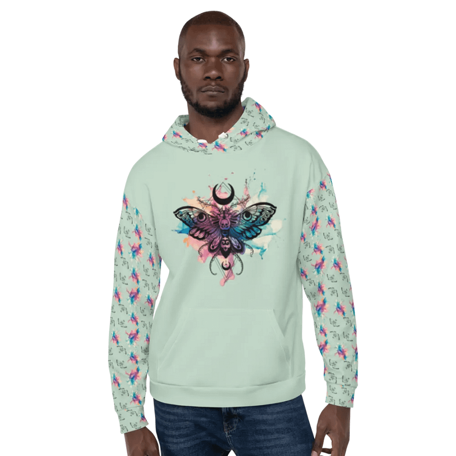 Mystical Skull Moth Hoodie product image (8)