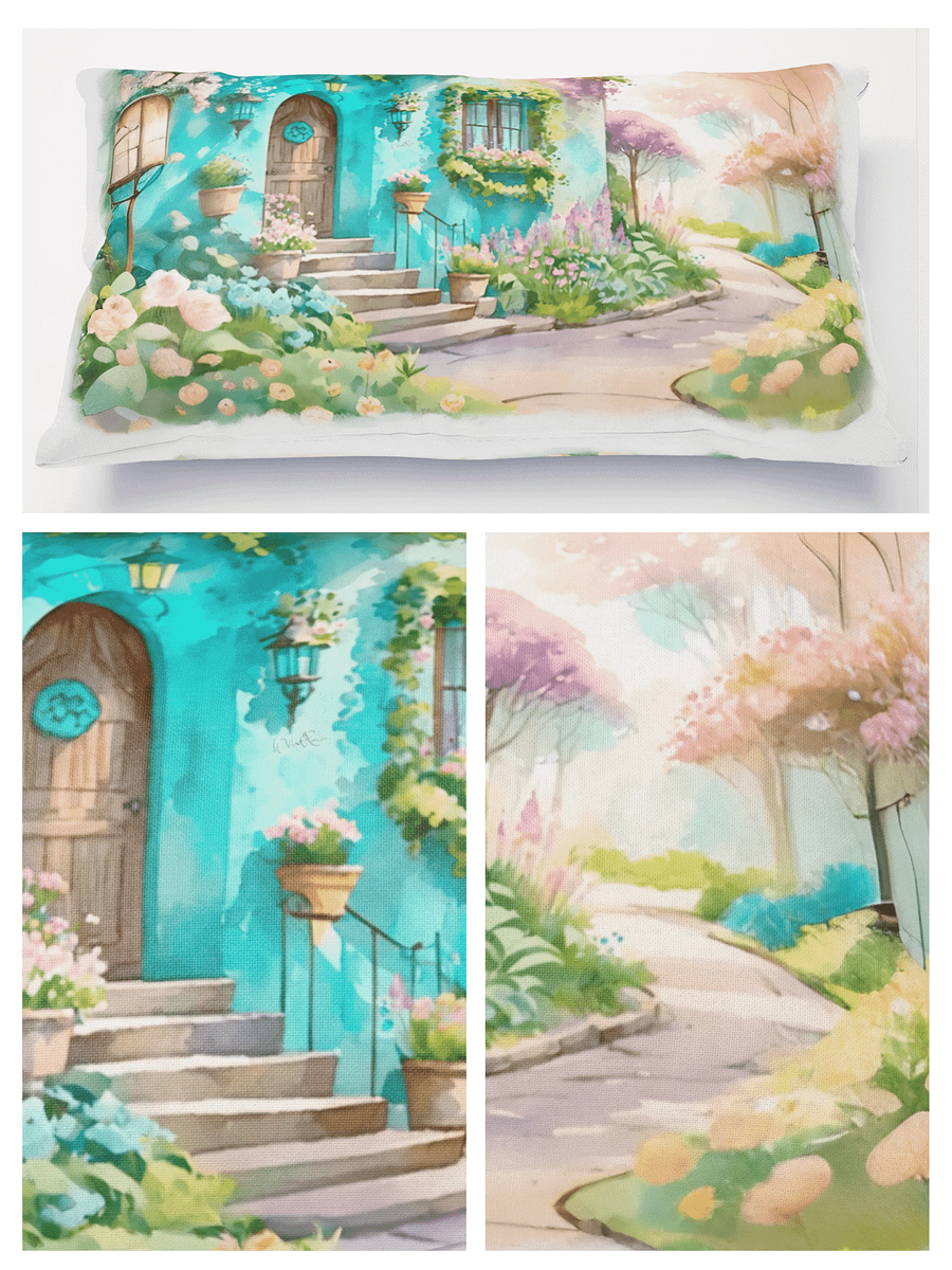 Dream Cottage in Bloomlight - 20x12 Throw Pillow product image (3)