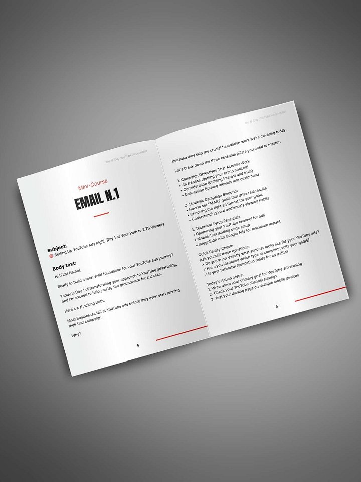 The 6-Day YouTube Accelerator product image (2)