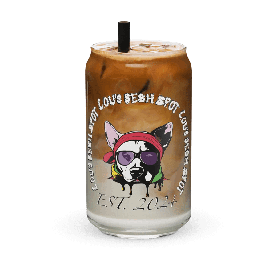 Lou's Sesh Spot Can-Shaped Glass product image (36)