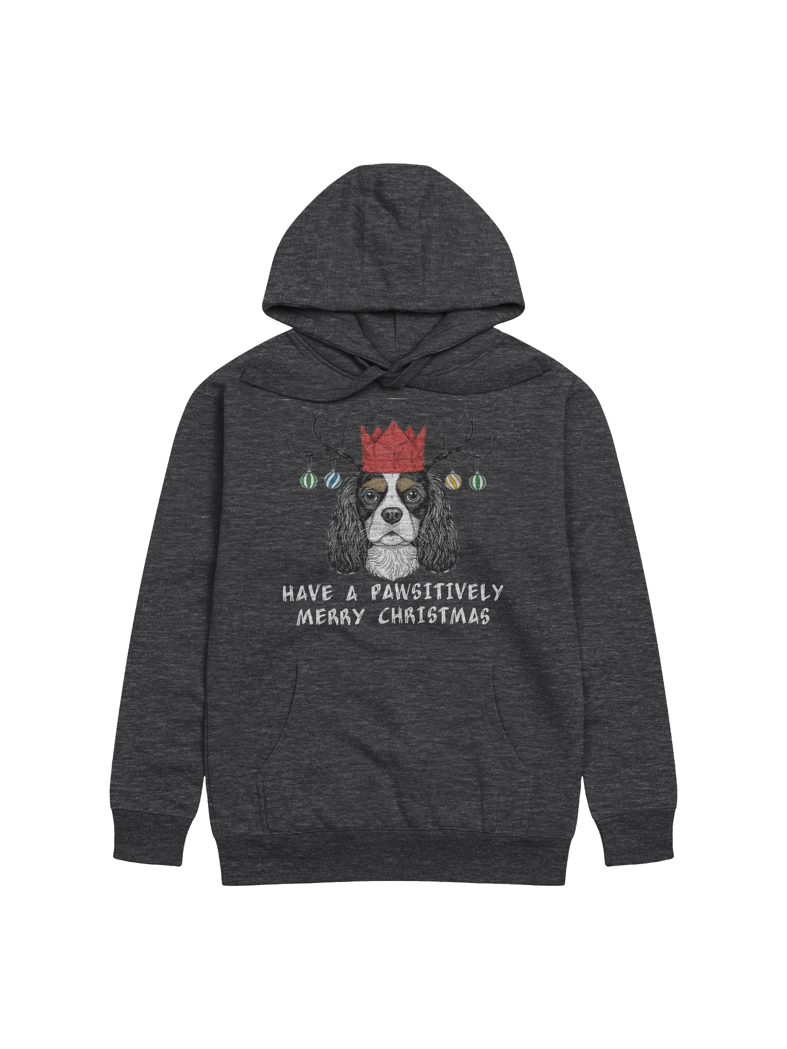 Have a Pawsitively Merry Christmas Hoodie with White Text product image (9)