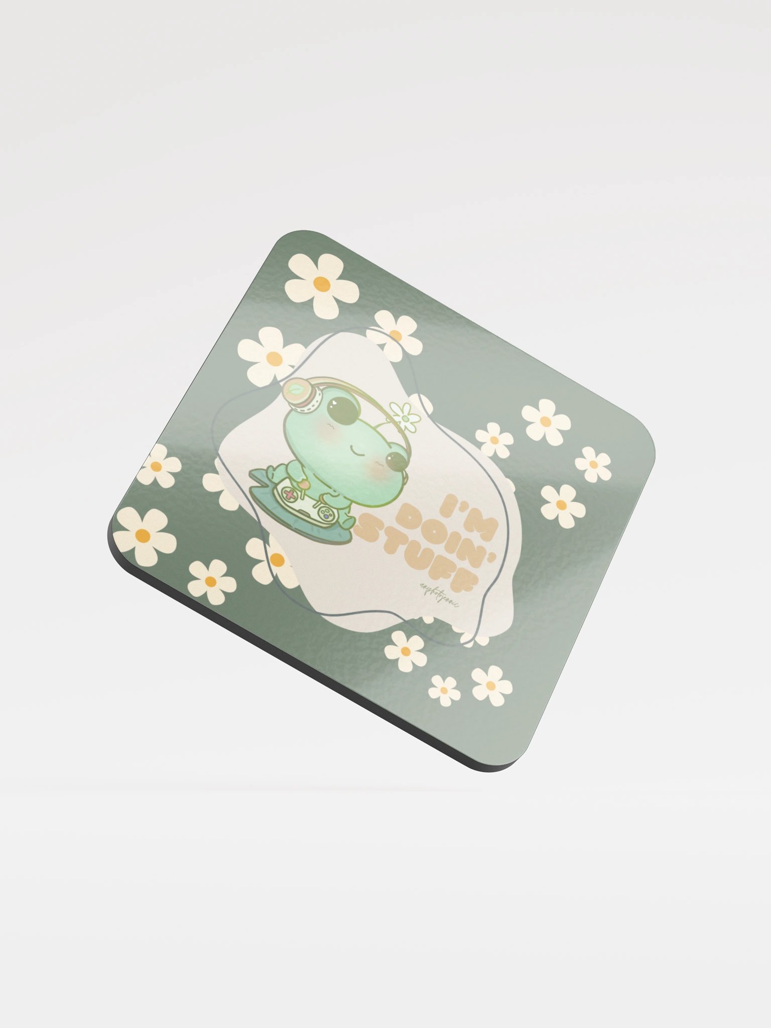 I'm Doin Stuff Cork Coaster product image (1)
