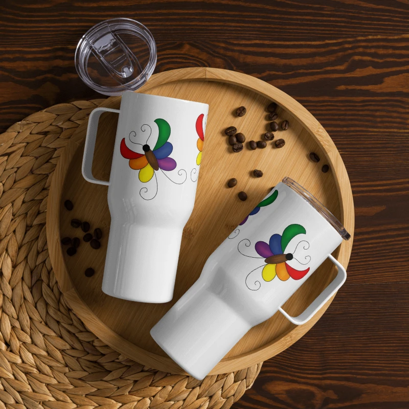 Rainbow Butterfly - Travel Mug product image (3)