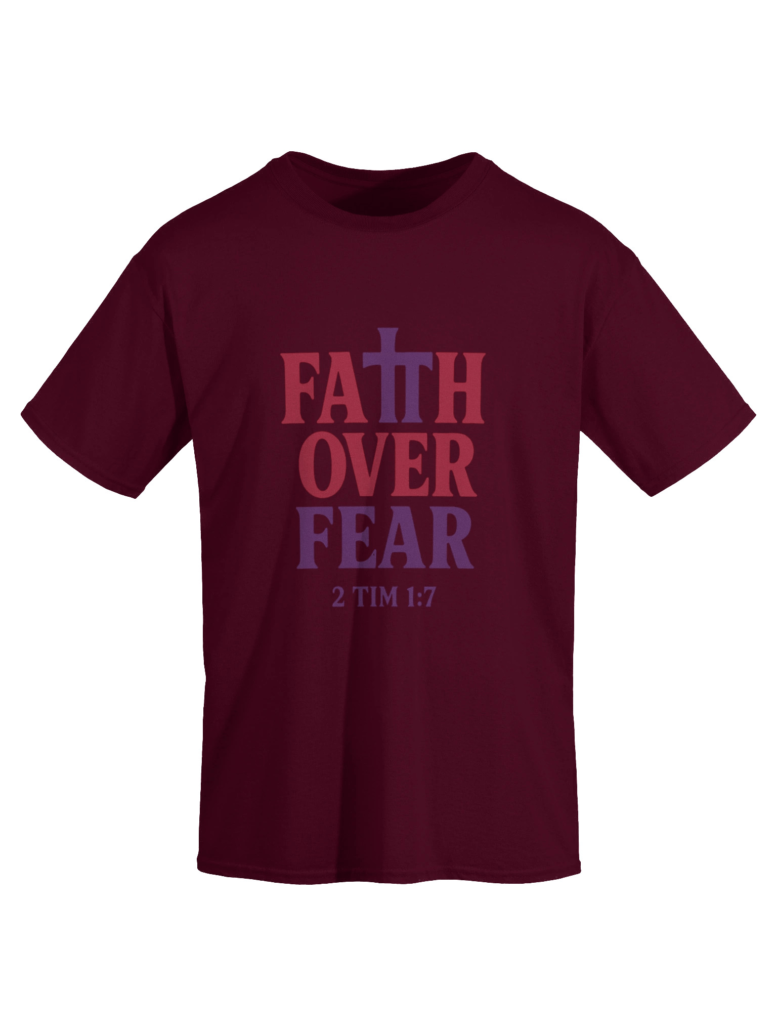 Faith Over Fear | 2 Tim 1:7 Tee product image (3)