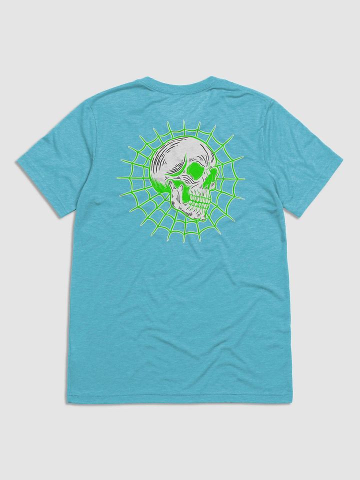 Spider Skull Tshirt Lime Green product image (15)