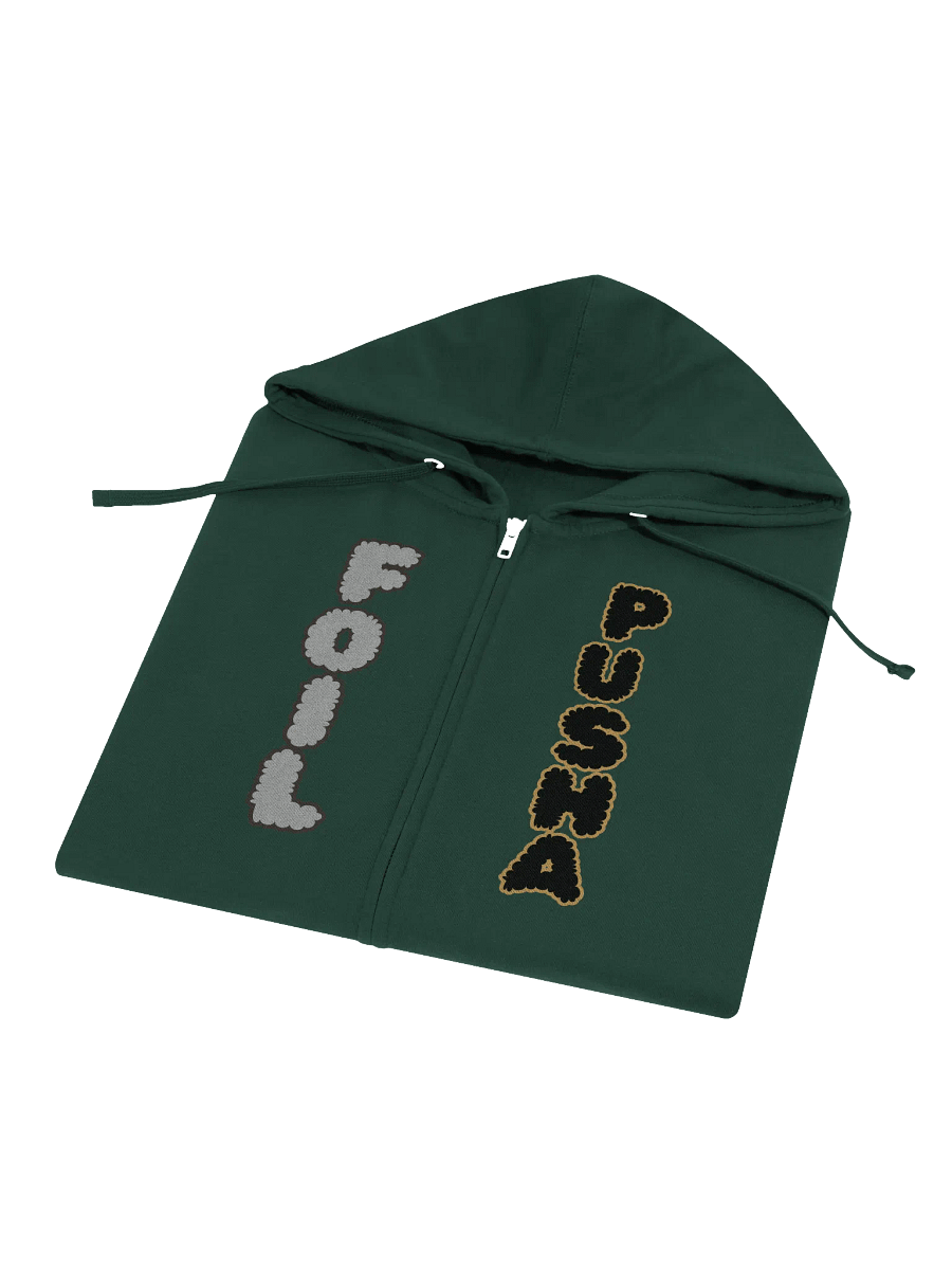 Foil Paper ZIP UP Fleece Hoodie product image (5)