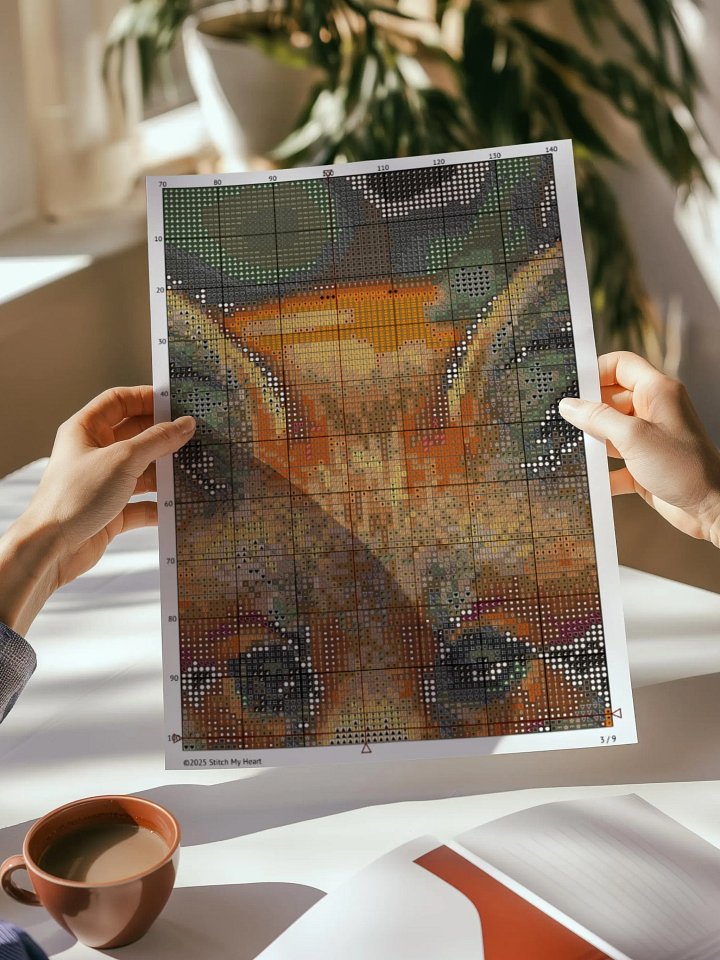 Autumn Peekaboo Cross Stitch Pattern product image (2)