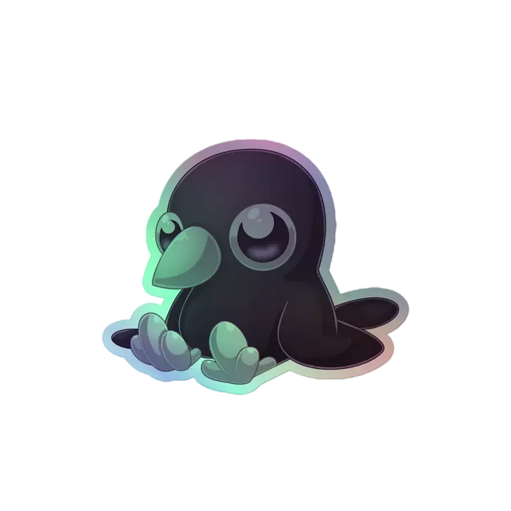 Toll the Raven Holographic Sticker product image (2)