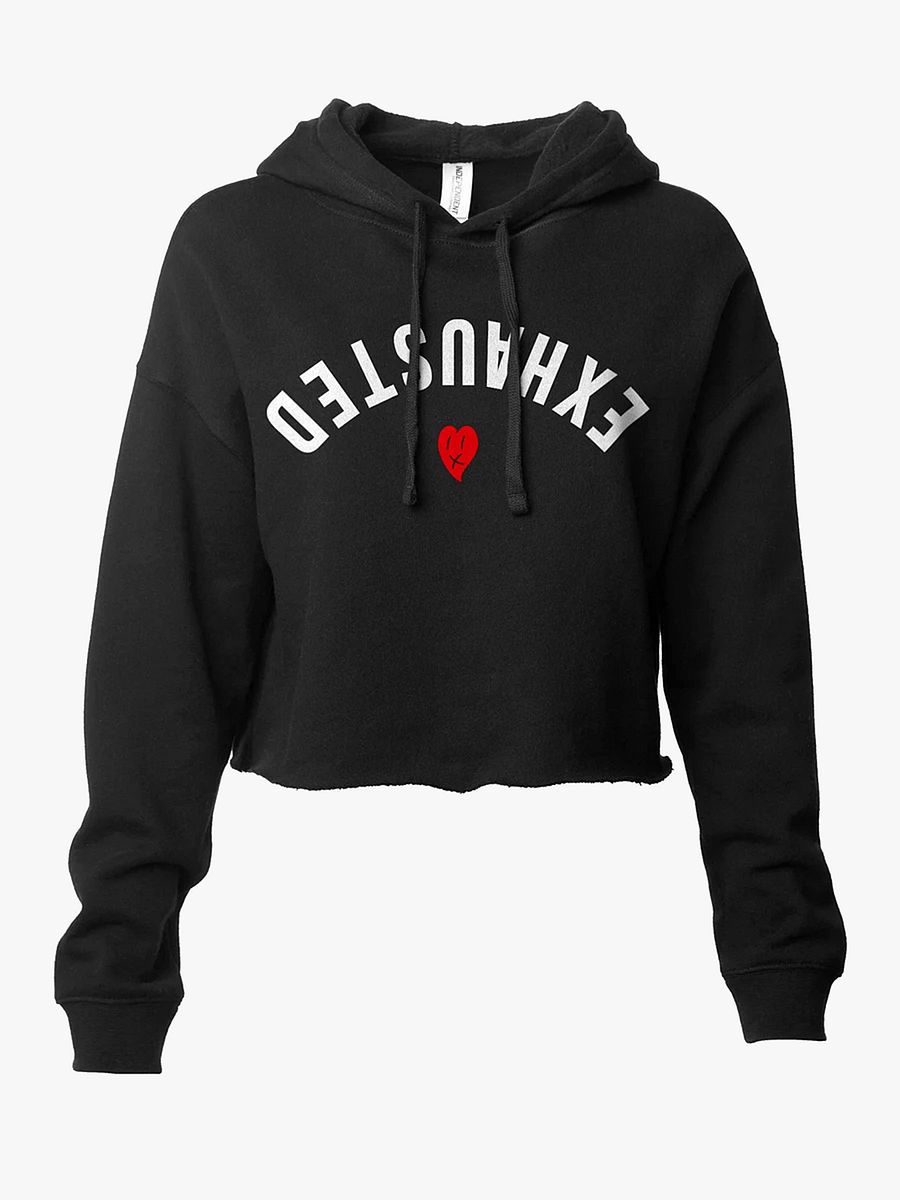 Exhausted Heart Crop Hoodie product image (1)
