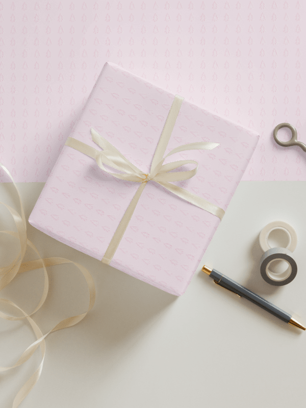 Plush Pink Blue & Yellow Gift Wrap (Set of 3) product image (1)