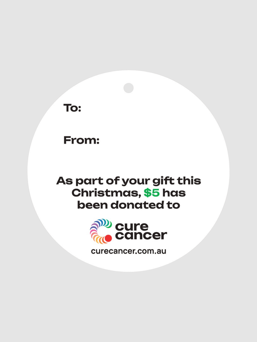Cure Cancer | Green Xmas Gift Tag $5 product image (2)