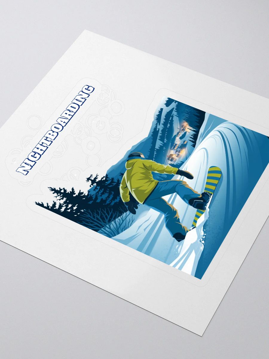 Nightboarding - Midnight Snowboarding Sticker product image (3)