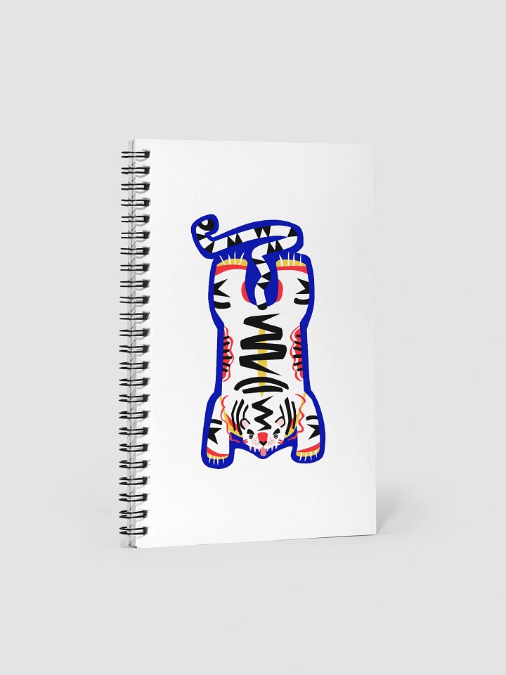 White and Blue Tiger Notebook product image (1)
