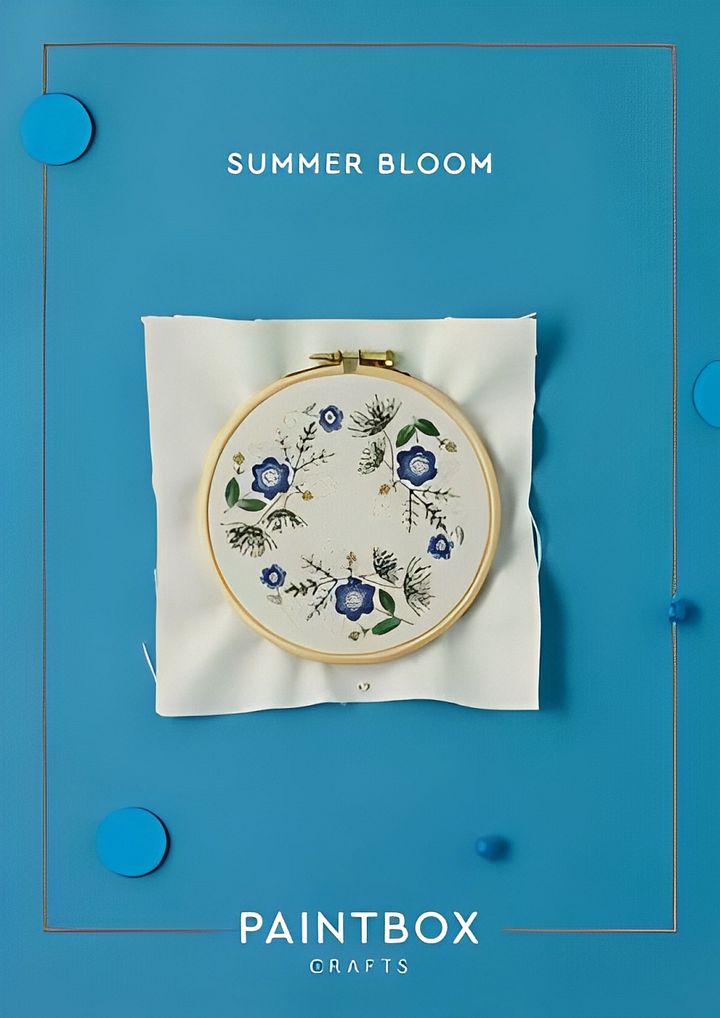Paintbox Crafts Summer Bloom Embroidery Pattern product image (1)