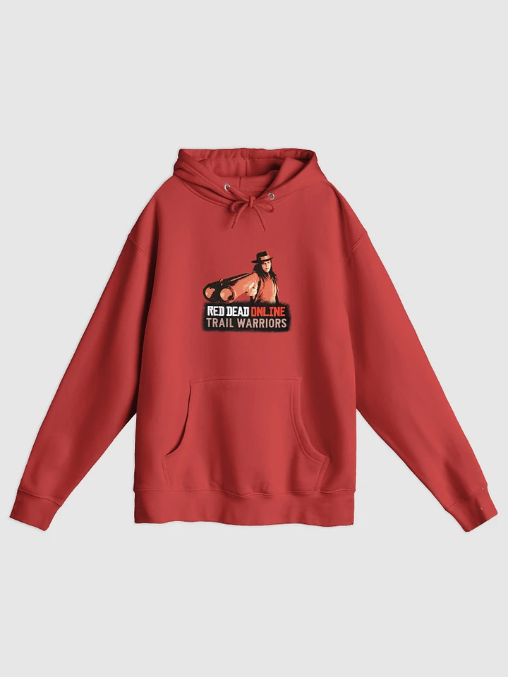 Trail Warriors Red Dead Game Cover Art Lady Gunslinger Pullover Hoodie product image (1)