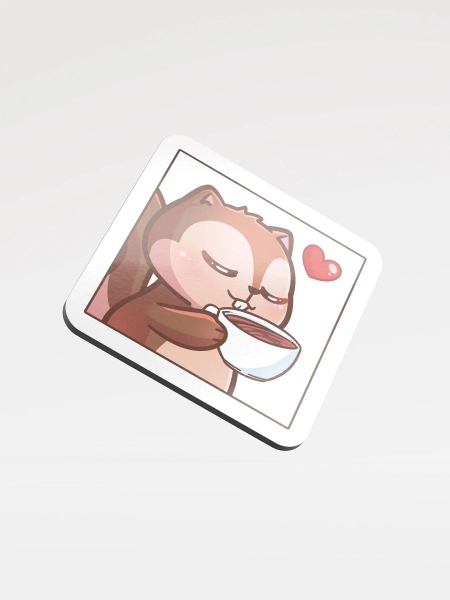 Blushing Squirrel Coffee Coaster product image (1)