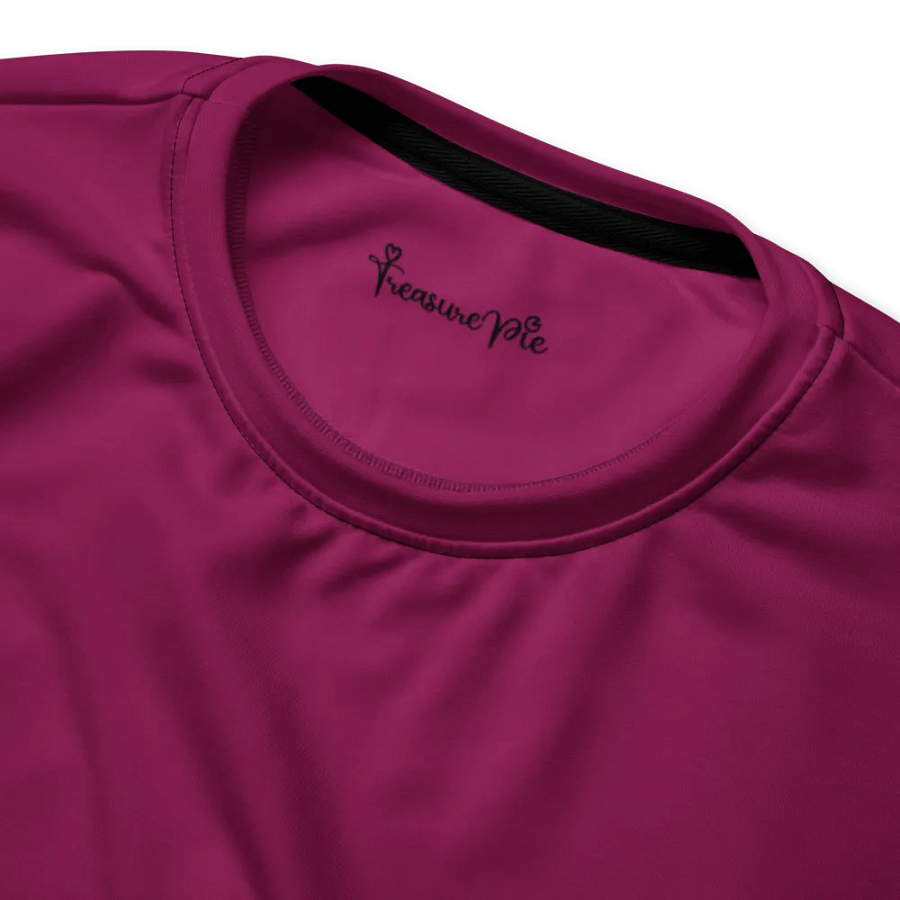Plain Dark Plum Pink Light Summer Unisex Recycled Polyester Heavyweight Premium Sweatshirt by Treasure Pie product image (5)